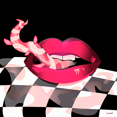 French Kiss illustration adobe art artist graphic art graphic design illustration illustrator