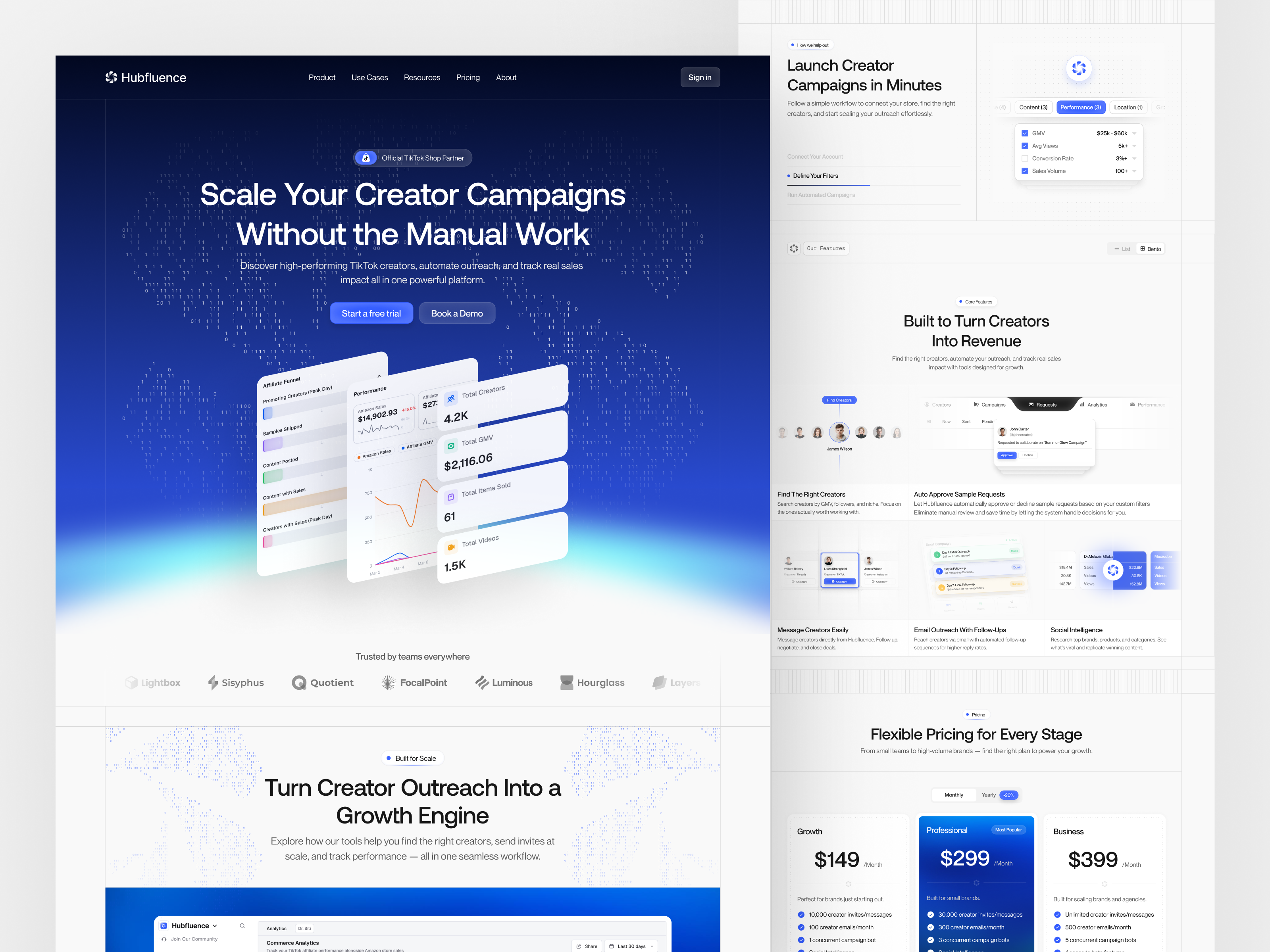 Example of Saas Landing Page Design