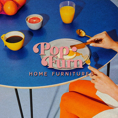 Pop Furn Branding adobe brand identity branding business design furnitures graphic design home identity logo style