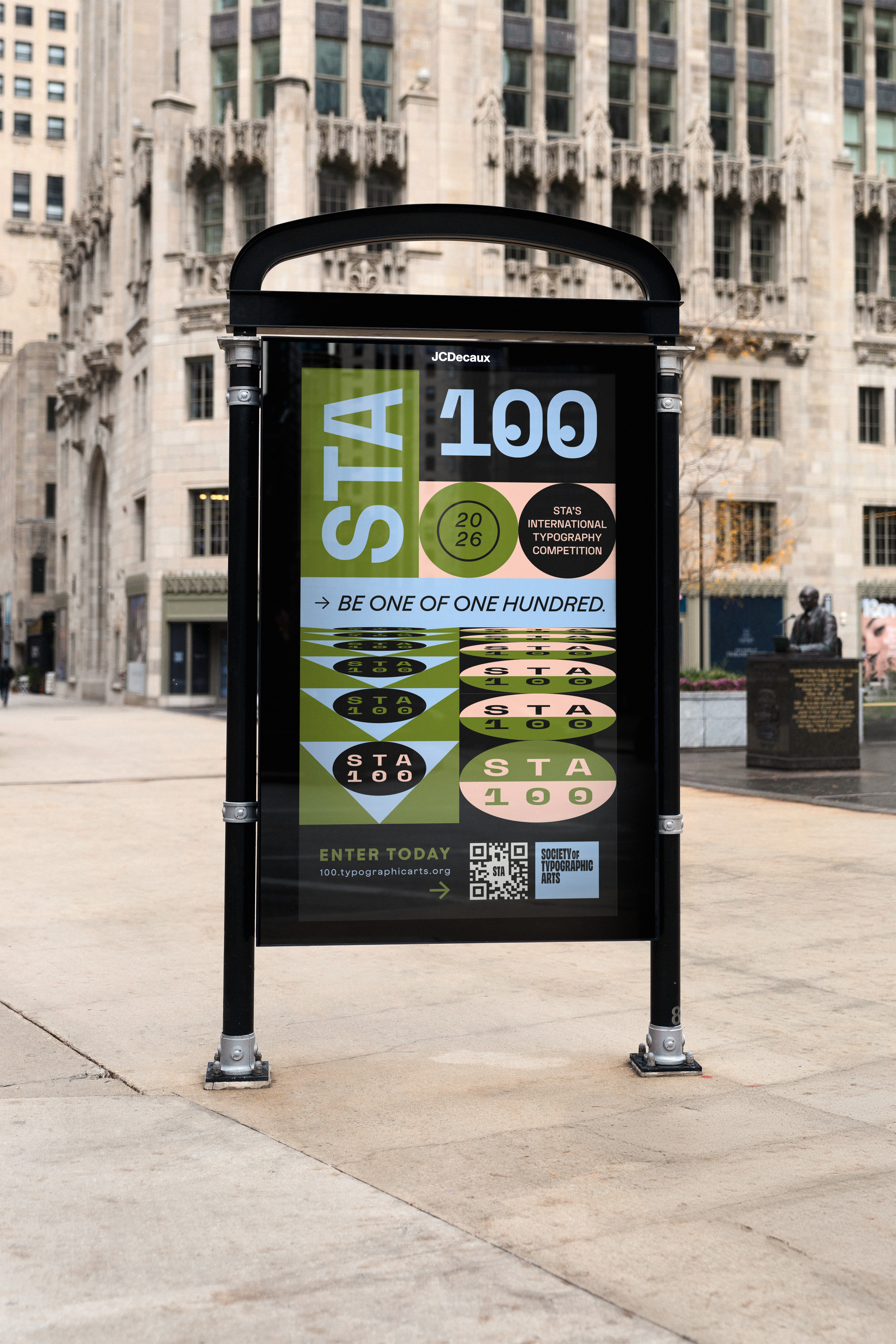 STA 100 - 2026 AWARDS 100 awards awards brand branding chicago design awards geometric graphic design logo mid century signage sta sta 100 type typography visual identity