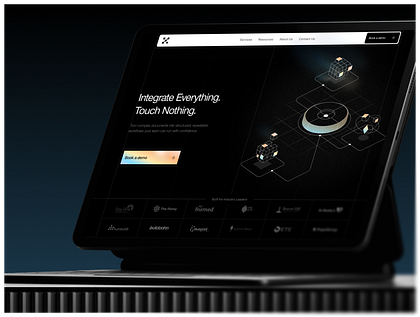 AI Integration Platform — Website Concept & Custom Illustrations