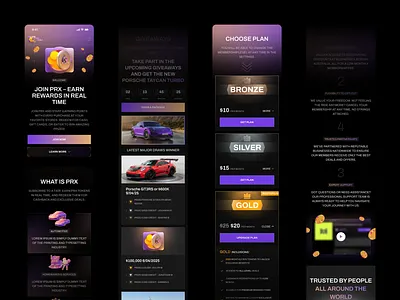 Giveaways & Rewards Platform | Landing | SaaS | Crypto app branding design figma graphic design illustration logo ui ux vector