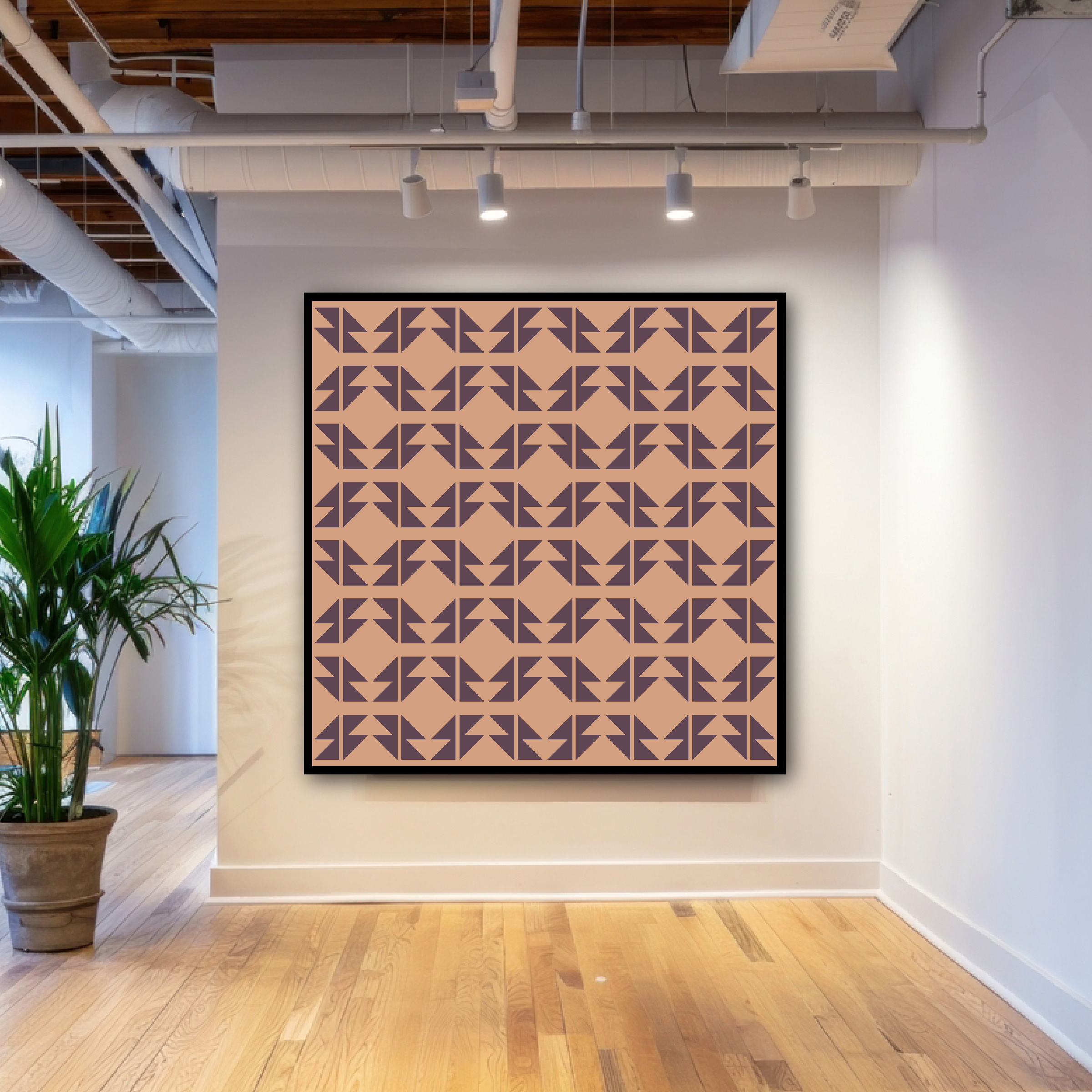Doc Labs - Geometric Art - Triangles - Brown/Beige abstract art art gallery contemporary art design digital art geometric geometric art geometric background geometric pattern illustration minimalist art triangles triangular vector design wall art
