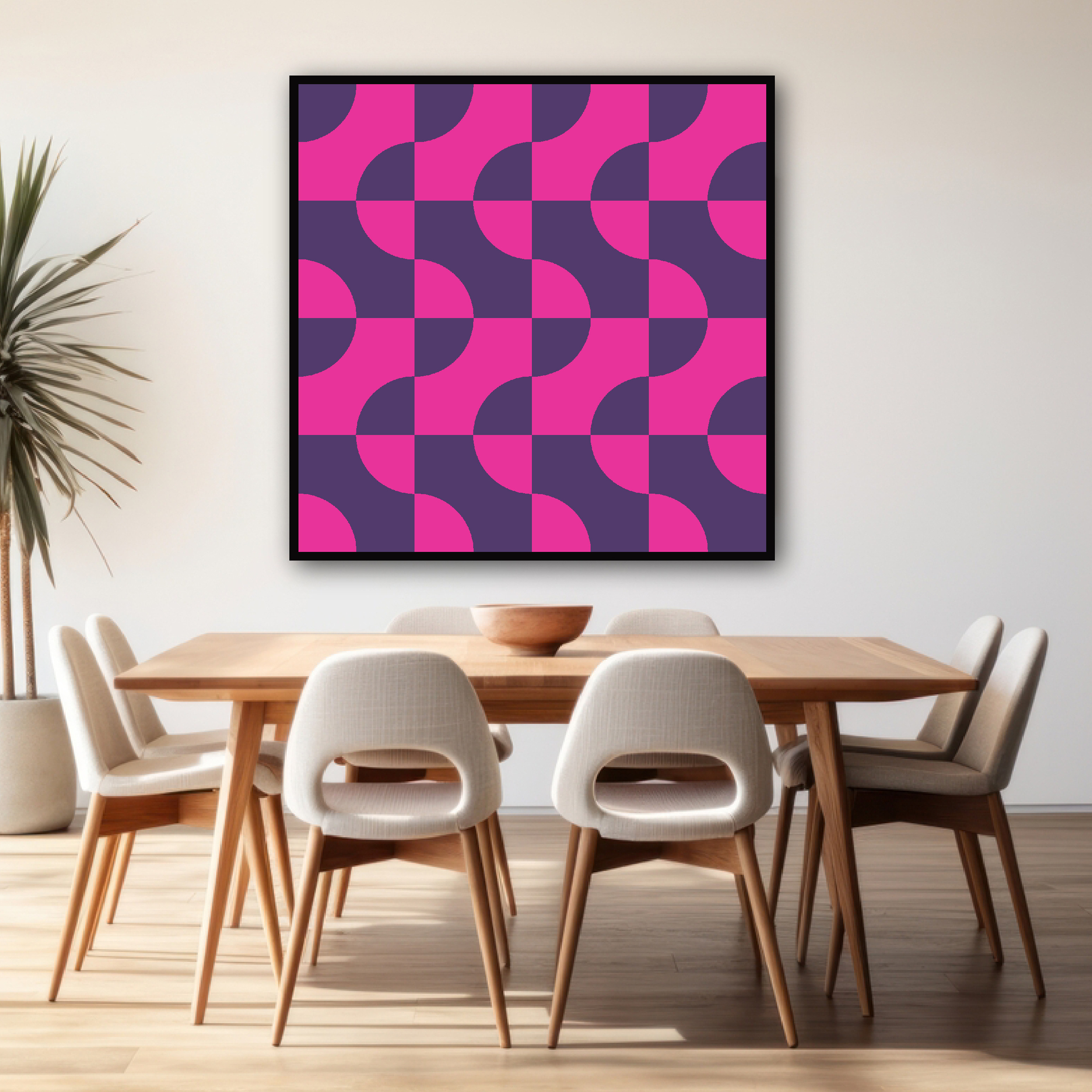 Doc Labs - Geometric Art - Circles - Red/Purple abstract art art gallery circles circular contemporary art design digital art geometric geometric art geometric background geometric pattern illustration minimalist art vector design wall art