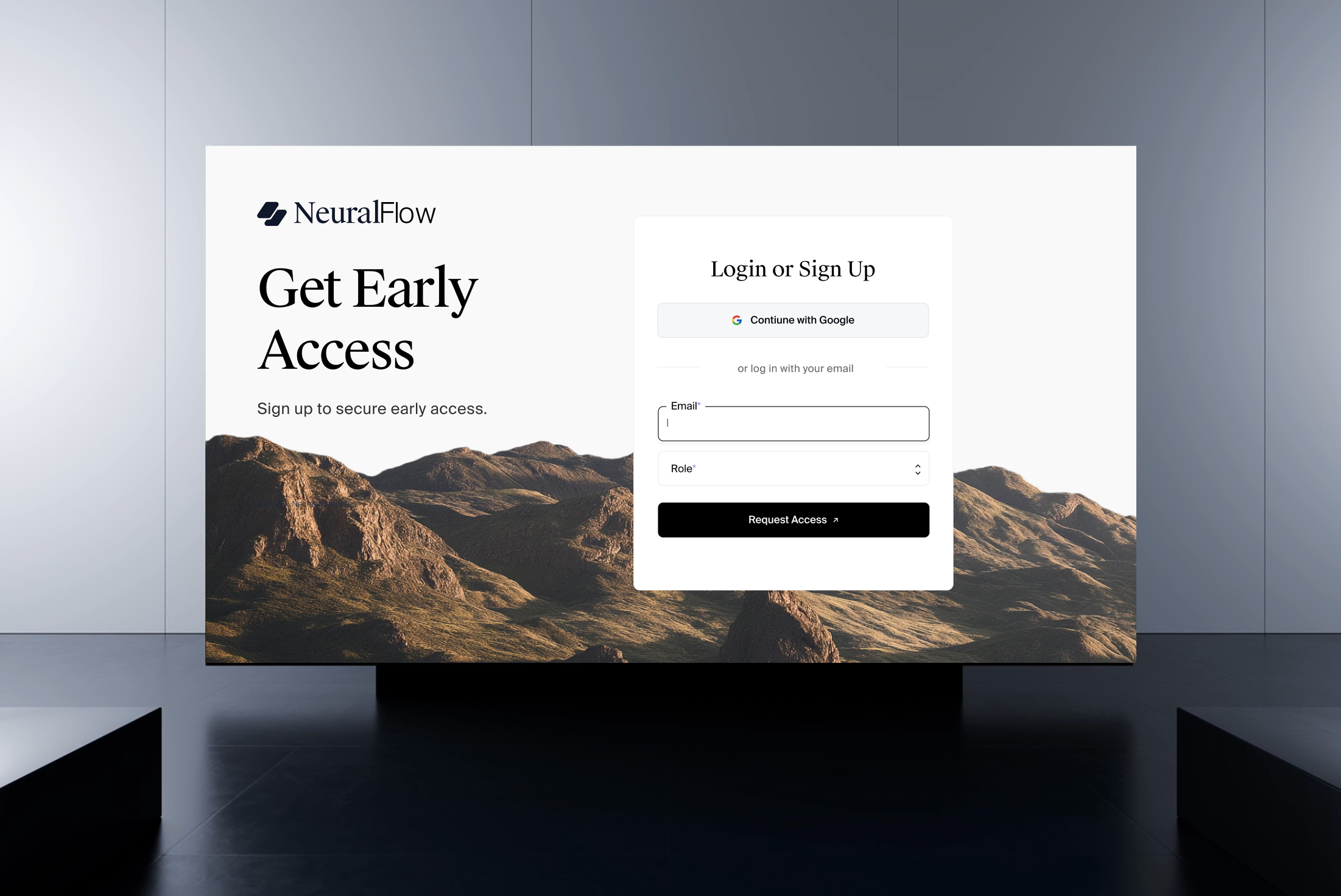 NeuralFlow clean concept layout saas typography ui ux
