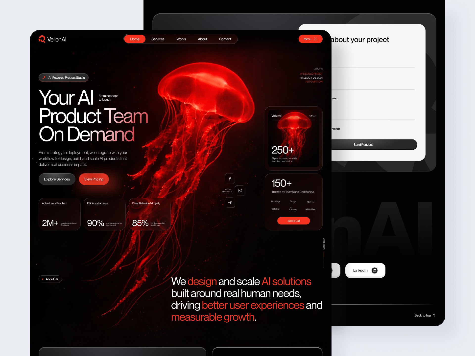 AI Product Studio Landing Page by Alex Pavlov