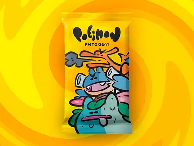 Potimon Booster branding cards character graphic design illustration logo pokemon vector