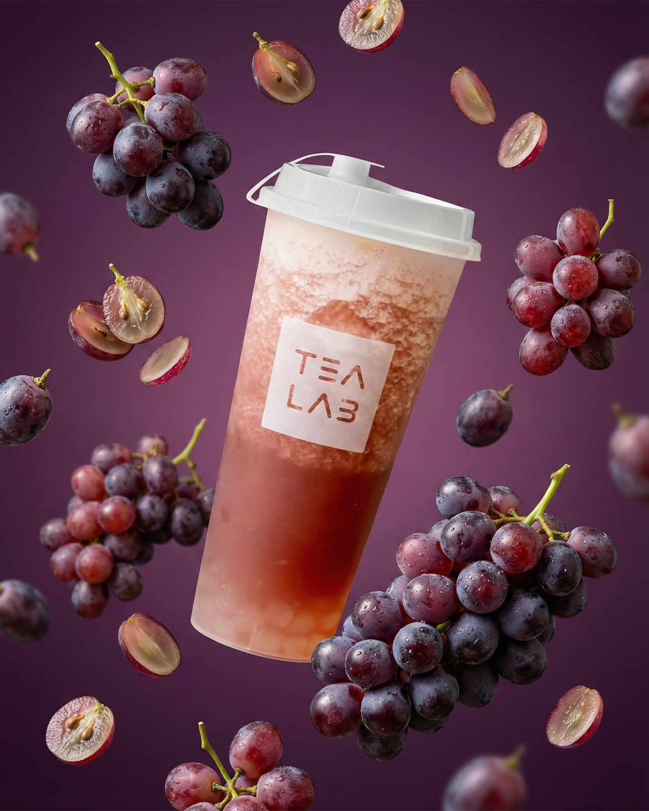 Tea Lab — Boba & Fruit Tea Series branding graphic design logo motion graphics ui