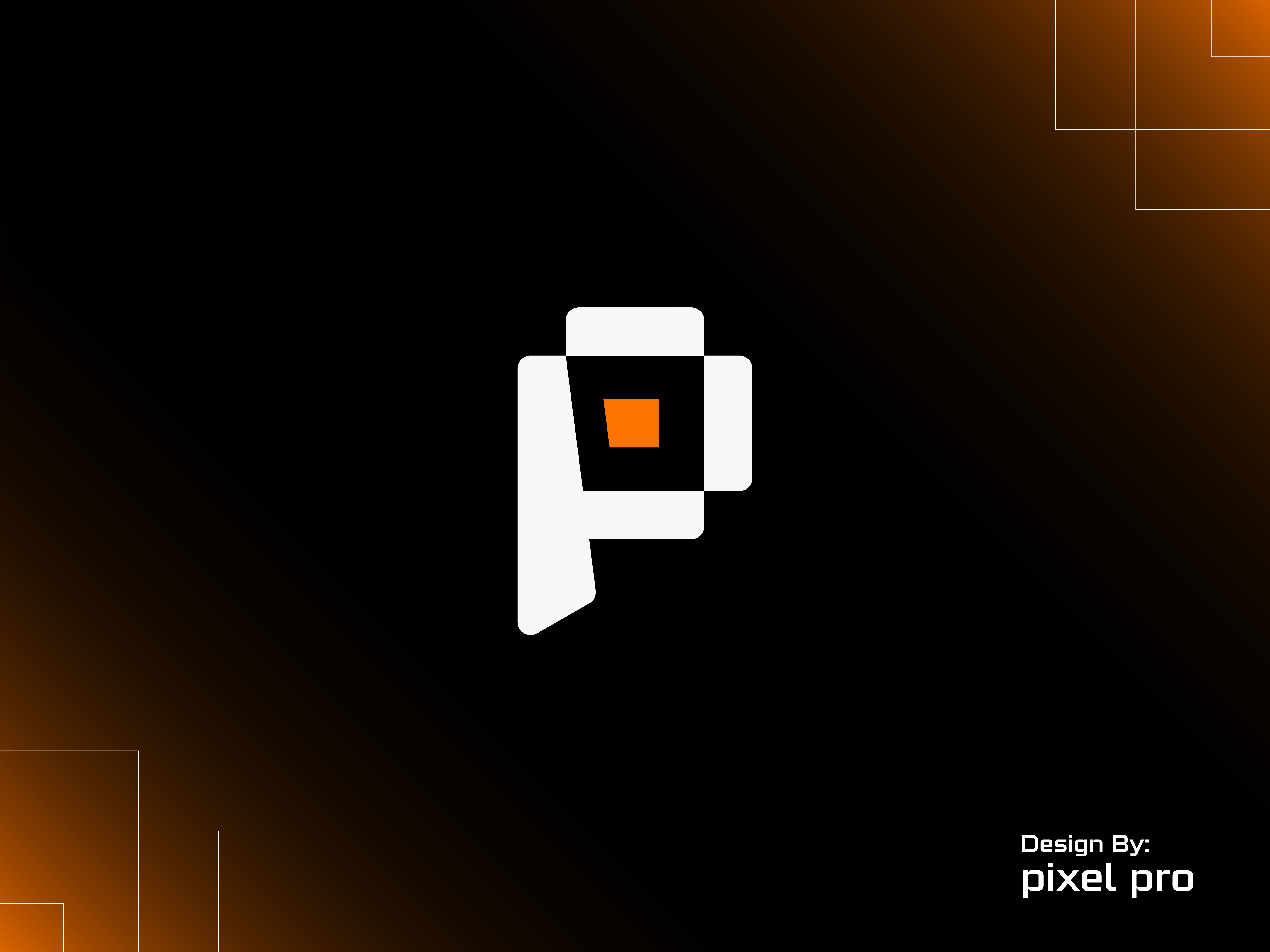 Modern P Letter Logo Design, Negative Space Pixel Branding abstract logo agency logo brand identity branding corporate branding creative agency digital agency geometric logo graphic design agency icon design letter p logo logo design minimalist logo modern logo negative space logo p monogram pixel logo startup branding tech branding visual identity