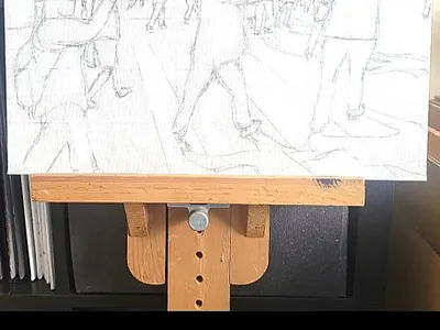 Intersection, a new work in progress branding graphics illustration impressionism in progress logo painting video