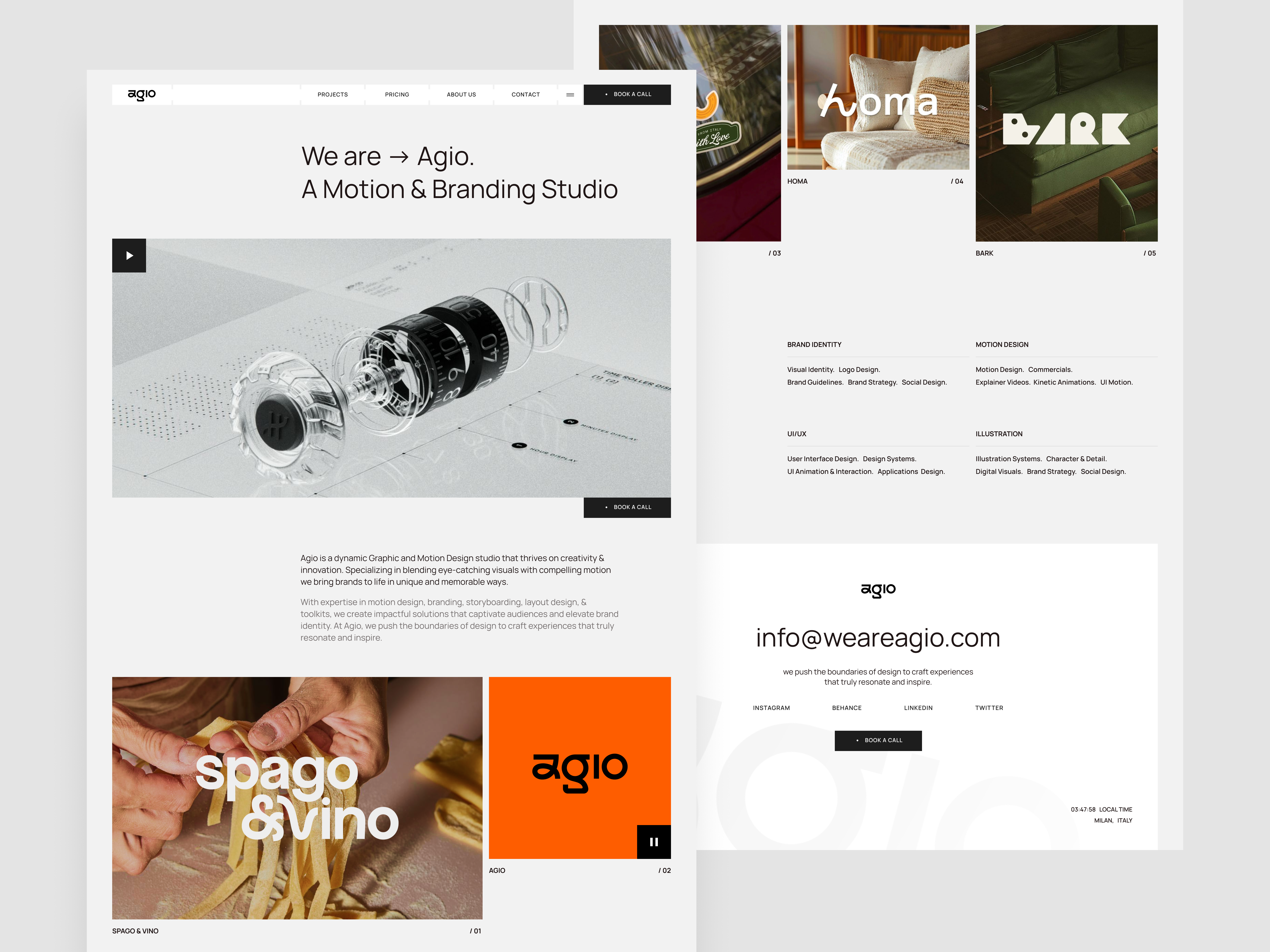 Website Design for Agio agency agency website app application design home page landing page layout product design saas typography website