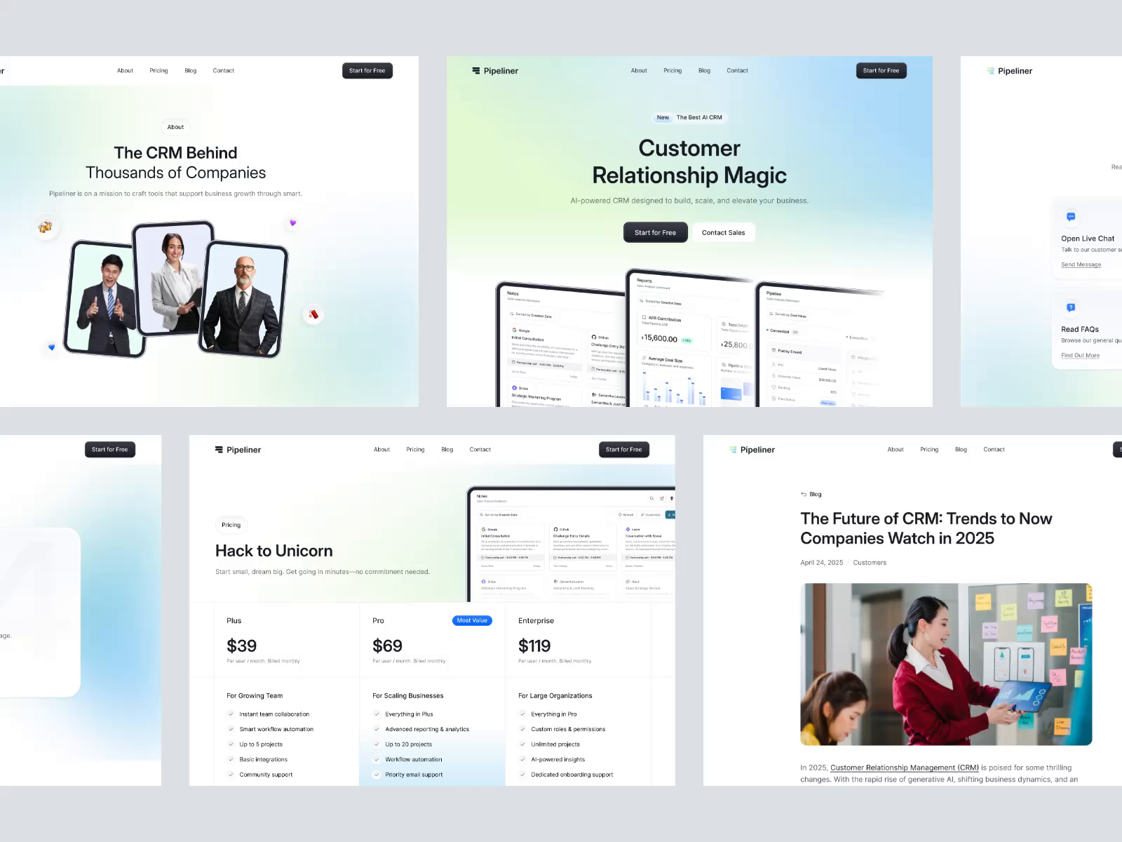 Pipeliner - AI CRM Website
