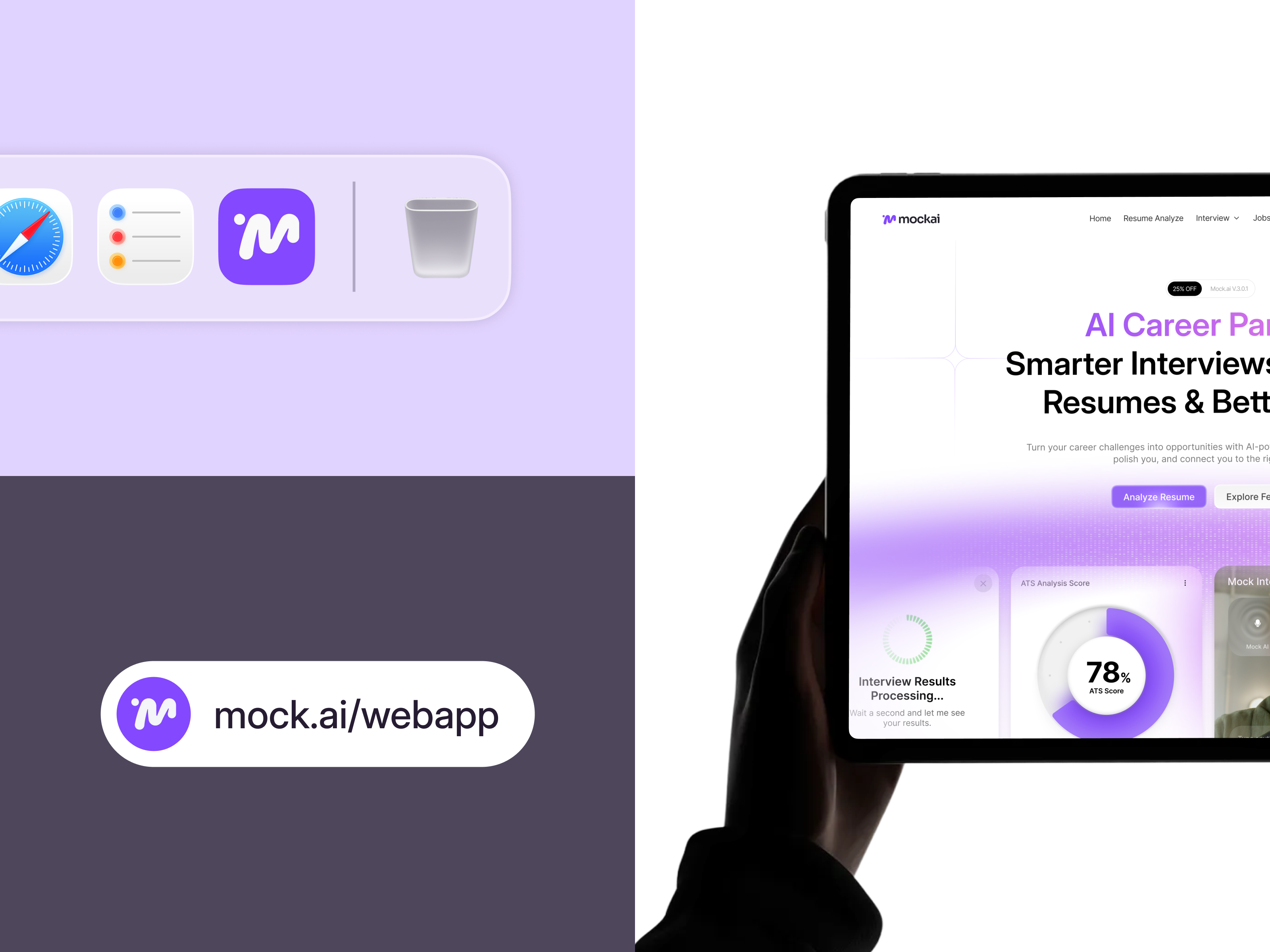 Mock AI — Brand Identity & Visual Direction aiproduct branddesign brandidentity brandstrategy designsystem dribbble logodesign productbranding startupbranding techbranding uidesign visualidentity