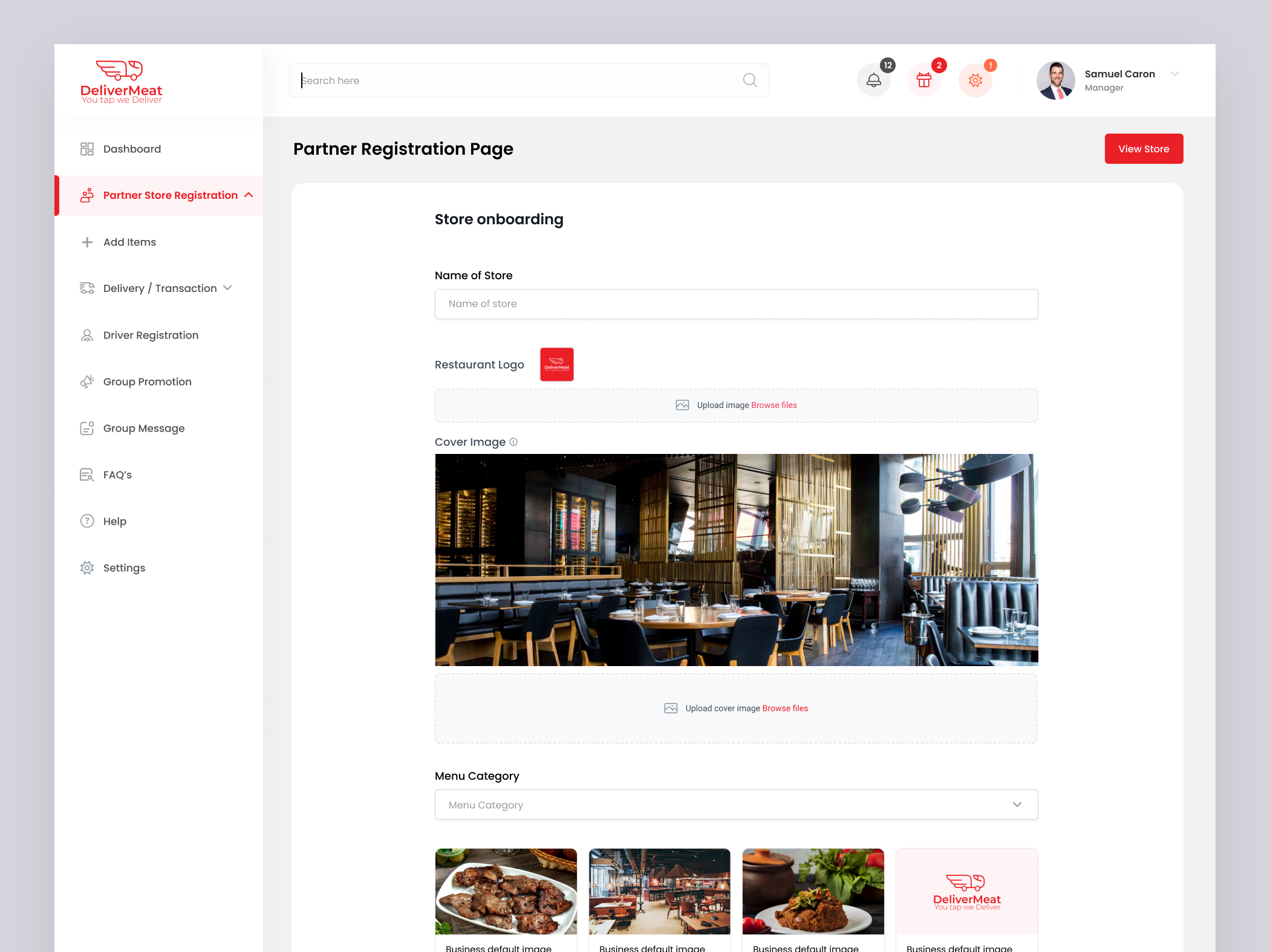Grocery Partner: Add Product Flow