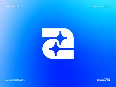 Ai logo // For Sale | Modern minimal a abstract sparkle ai logo a logo design a logo mark a monogram abcdefghijklmn ai agent ai logo ideas artificial intelligence blockchain branding crypto fintech letter a ogo inspiration opqrstuvwxyz sparkle star symbol technology timeless visual identity