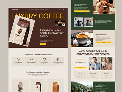 Shopify Coffee Website agency landing page coffee design coffee ecommerce website coffee landing page coffee web coffee website ecom ecommerce website eoffee ecommerce luxury coffee shopify coffee shopify design shopify website web design website