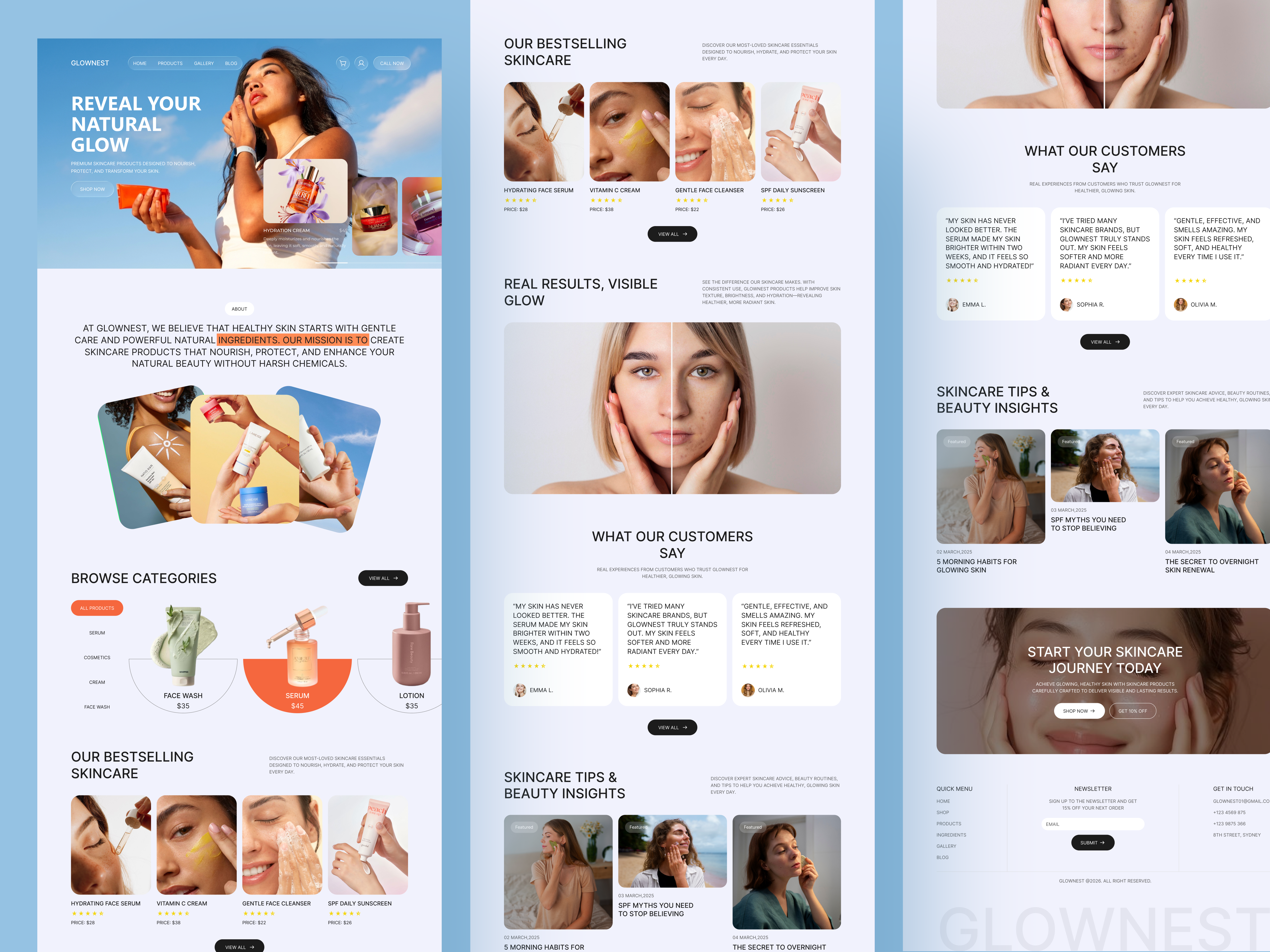 Example of Full Website Design (Upto 10 Sub Pages)
