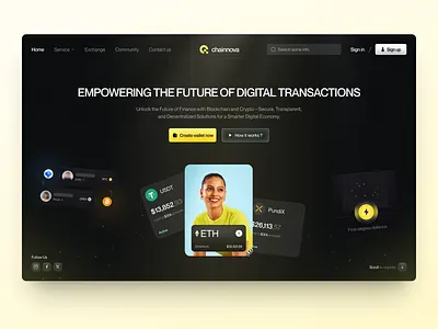 UI-UX for Blockchain & Digital Transactions design interface product service startup ui uiux ux web website
