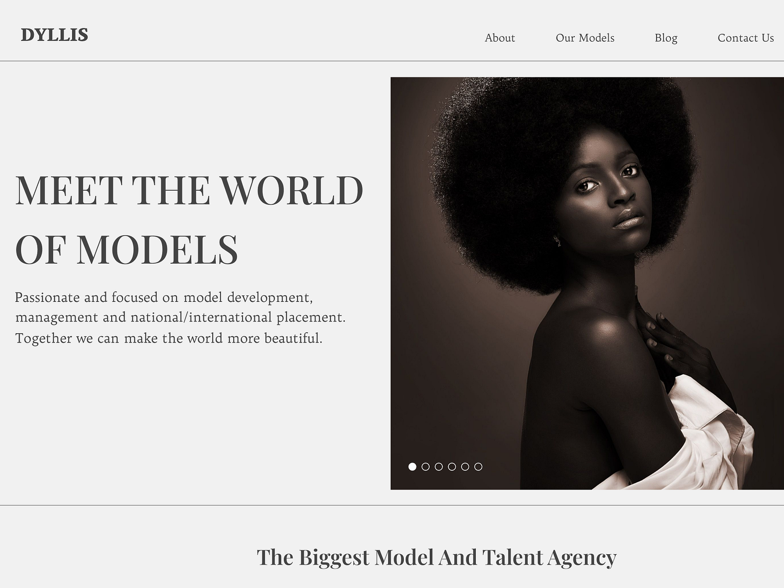 Modeling Agency website Ads by Itunuoluwa Oladapo on Dribbble