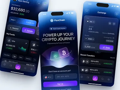 Mobile App for Crypto app app design application application design design interface ios app ios app design mobile mobile app mobile app design mobile design product product design service startup ui ux