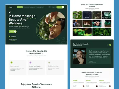 Salon & Spa Full Website Design beauty care website beauty clinic website beauty salon massage salon salon website spa website ui design web design wellness wellness center