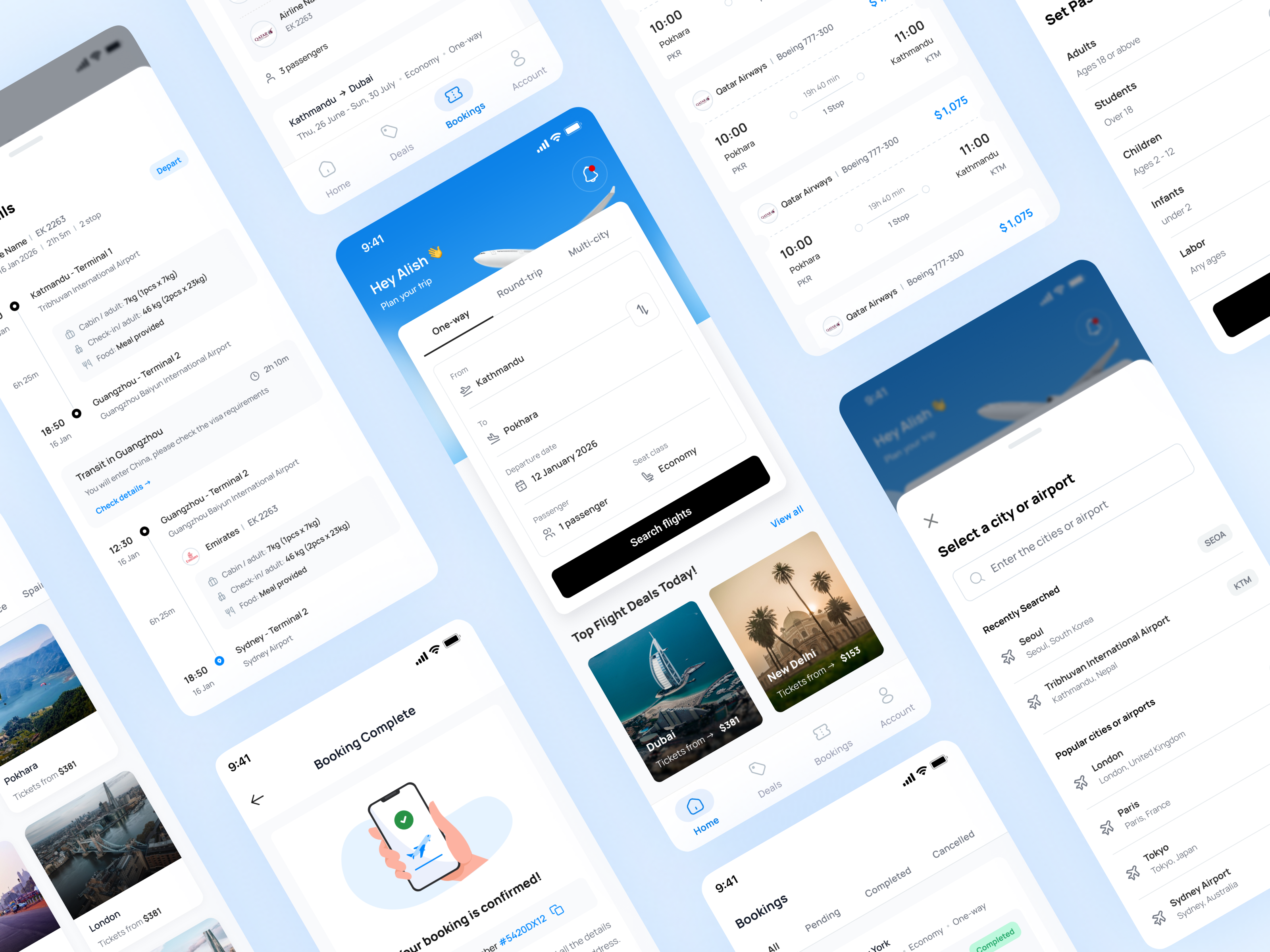 Example of Flyora - Flight Booking App