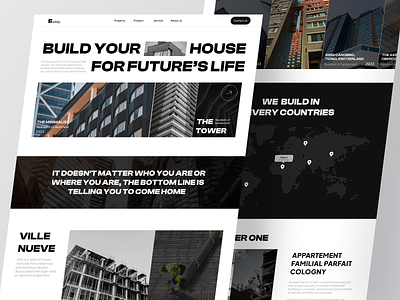 Buildy - Real Estate Landing Page. apartement architecture building buildingproperty landing page properties property property management property website real estate website realestate realtor ui ui design web web design website website design