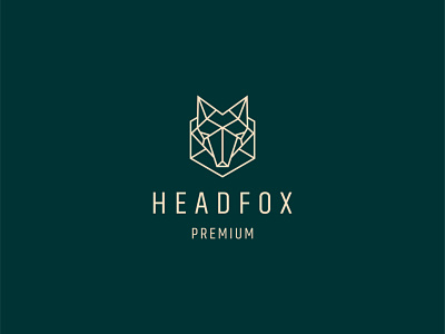 Head fox line art logo 3d animation app branding business design graphic design head fox line art logo illustration logo ui