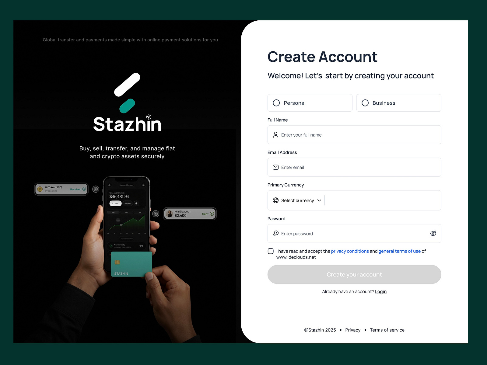 Signup screen / Onboarding new users by Runo (Oluwakemi) Nicole on Dribbble