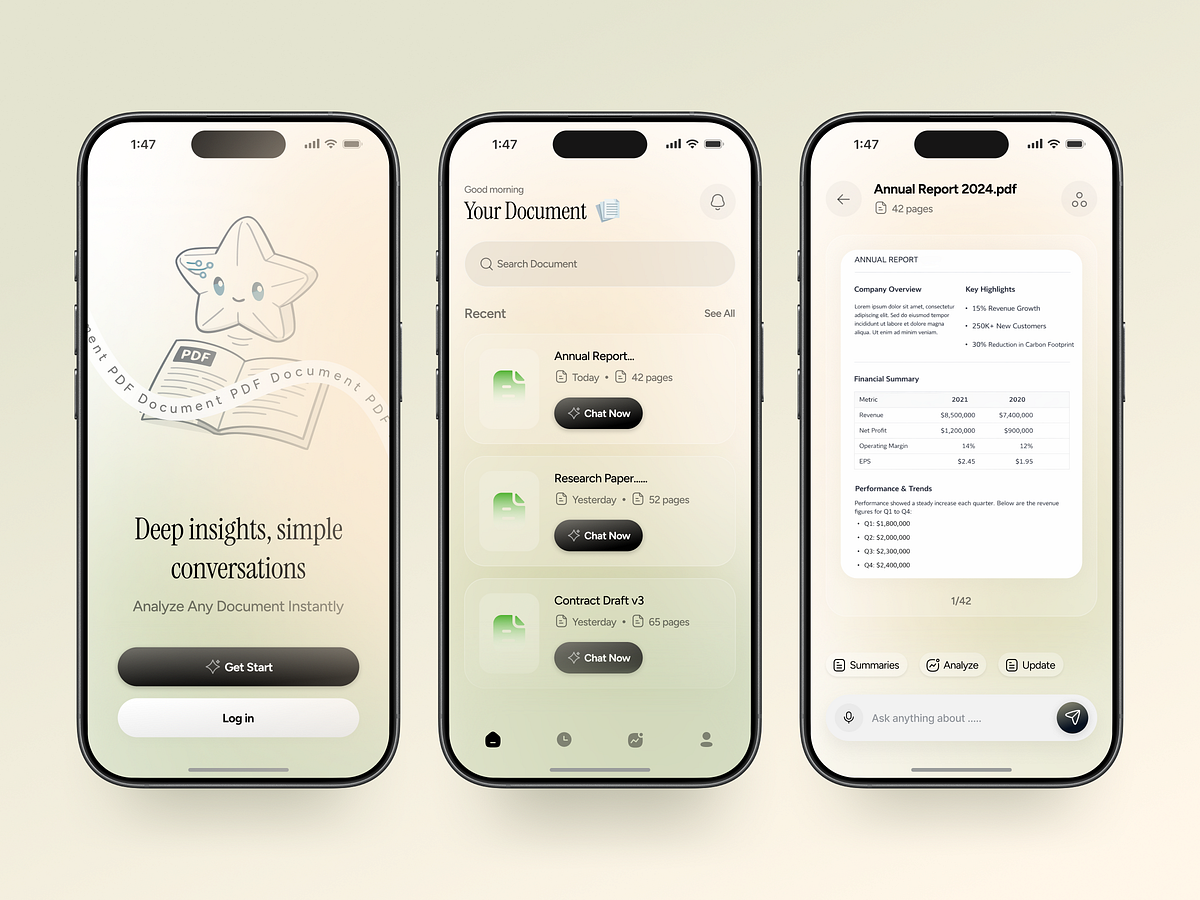 AI-Powered Document Chat App Design