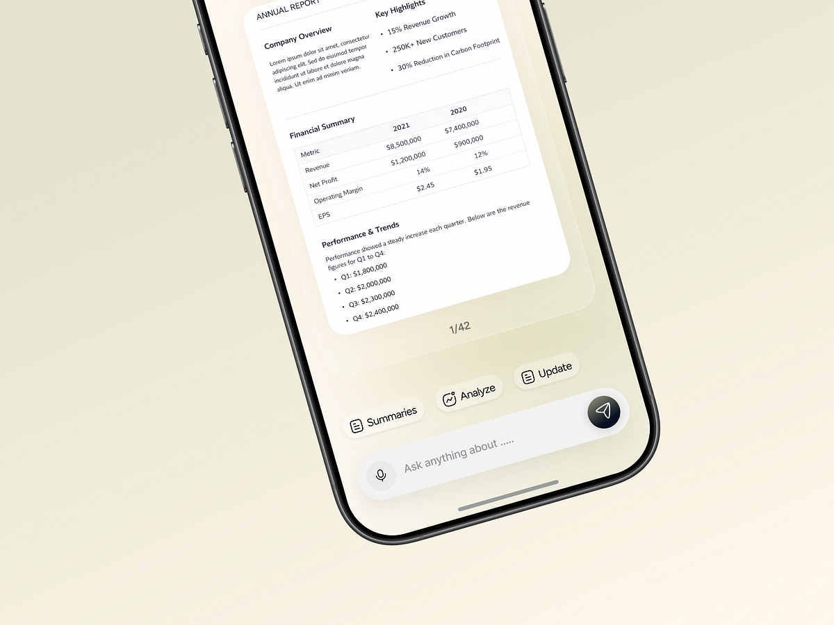 AI-Powered Document Chat App Design Image 2