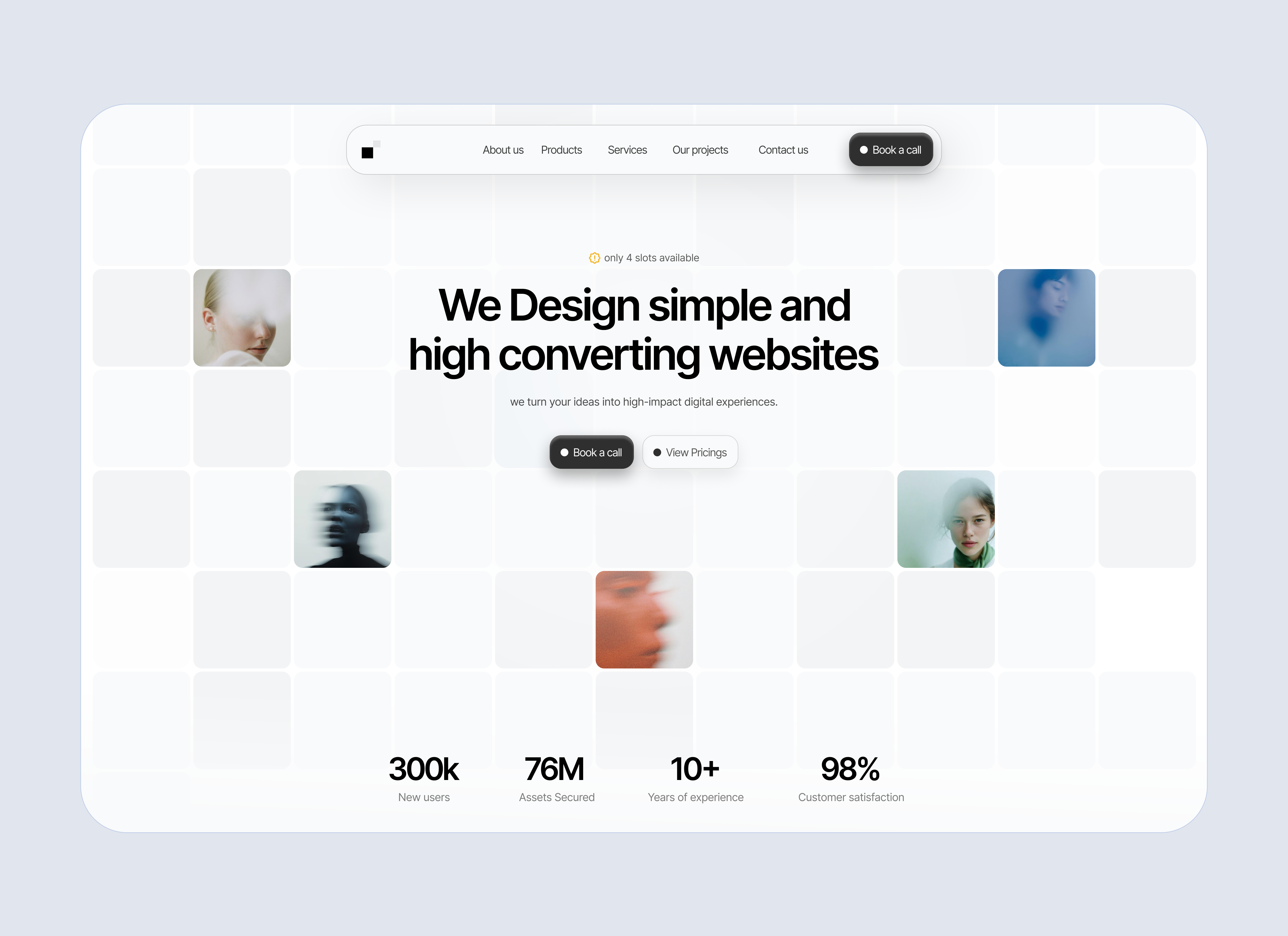 Modern web design agency landing page design animation brand identity branding digital experiences graphic design landing page motion graphics ui design ux design web