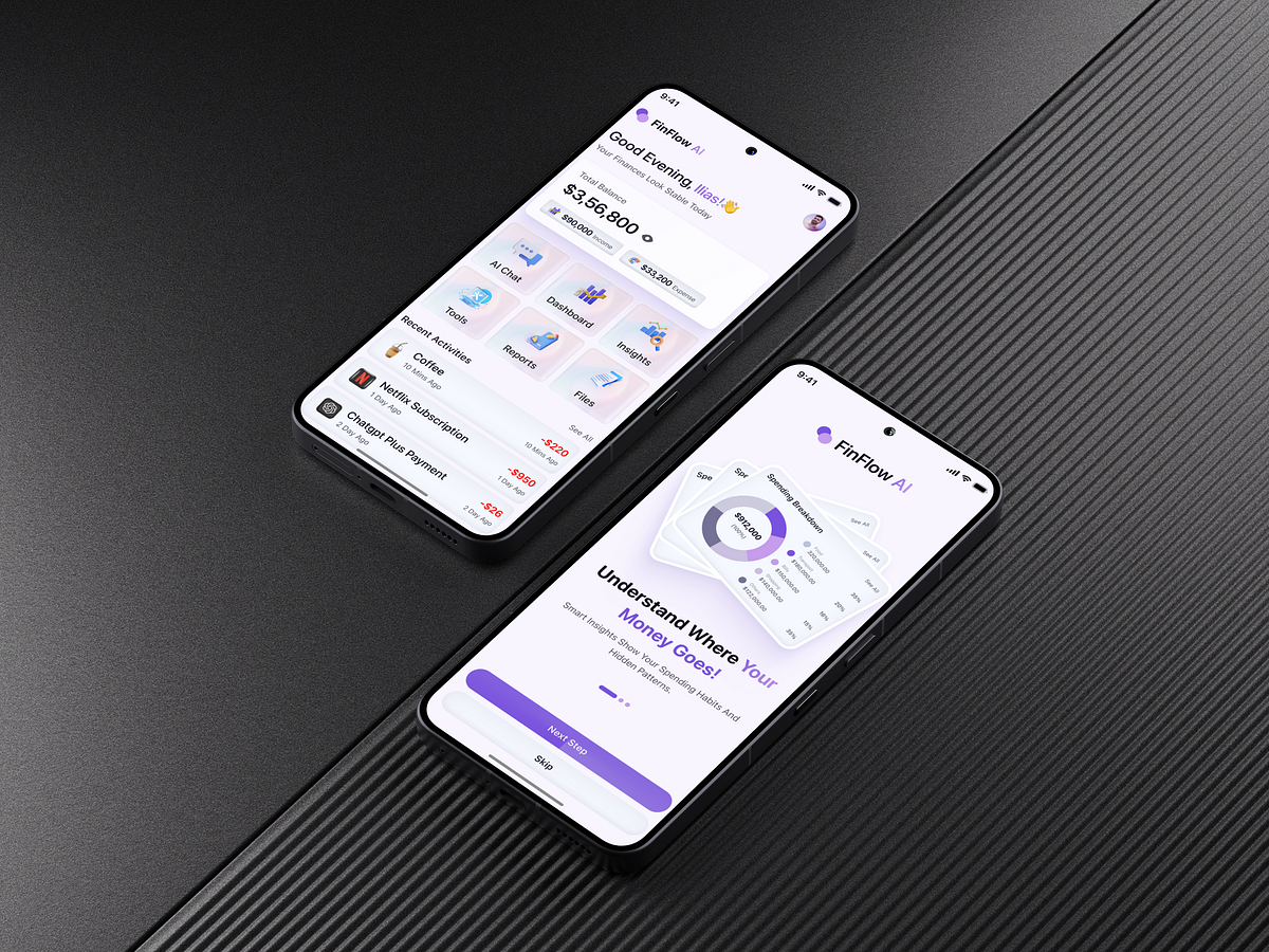 AI Finance Mobile App UIUX Design Image 4