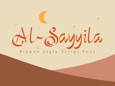 Al-Sayyila Font arabian beautiful branding brush clothing decorative design fashion font graphic design illustration invitation logo script ui wedding