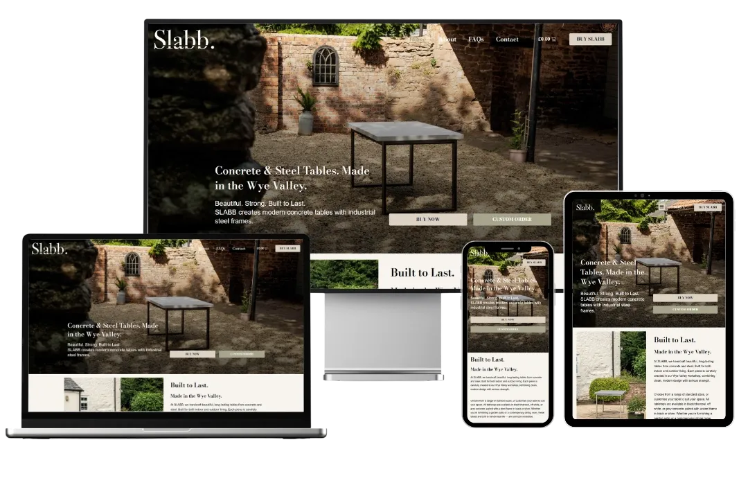 Slabb. - Website for a Premium Online Store