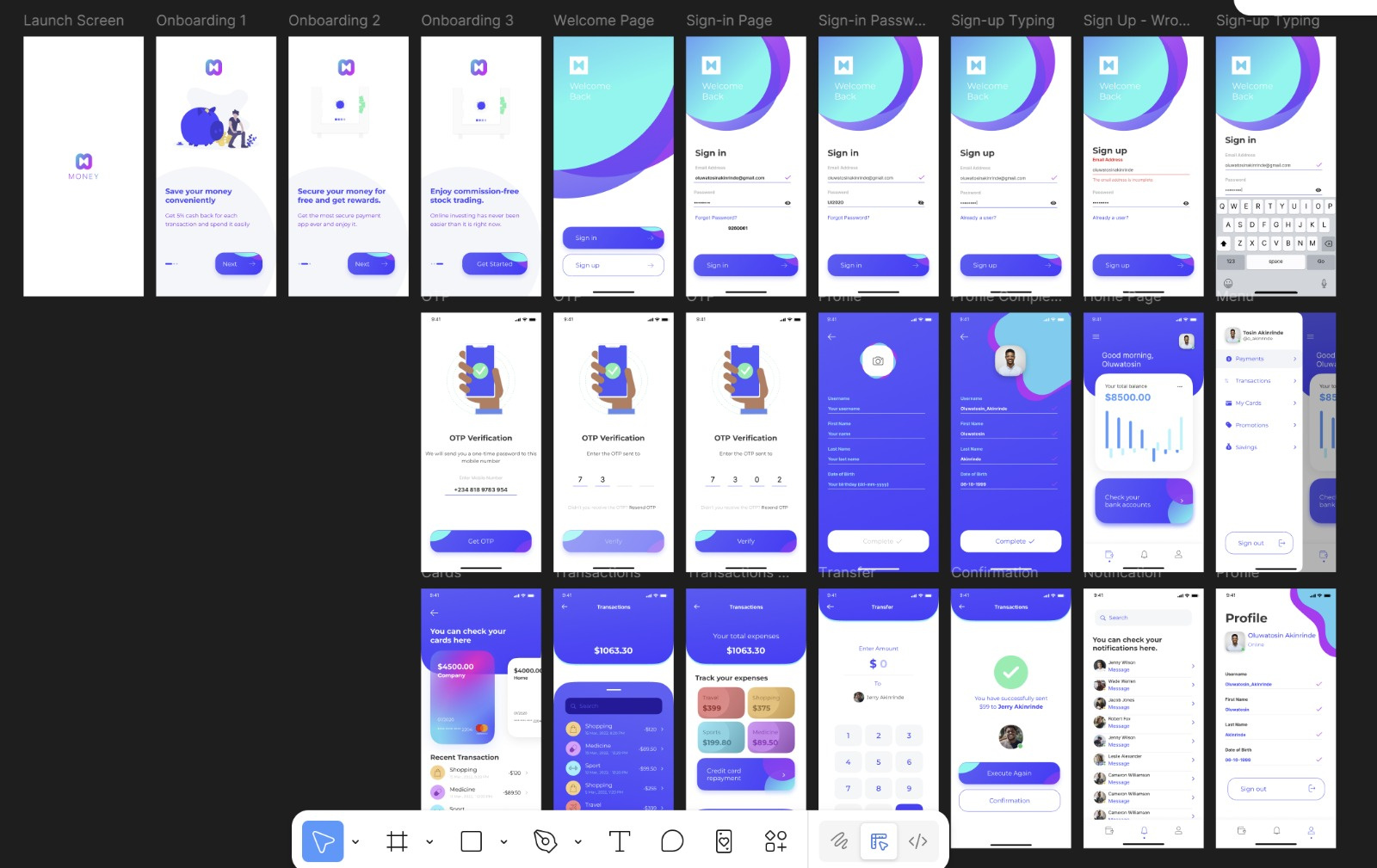 Example of Mobile App Design 