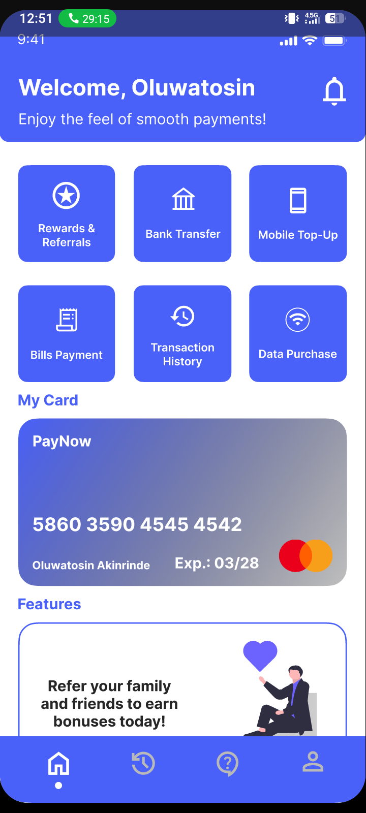 Example of Mobile App Design 