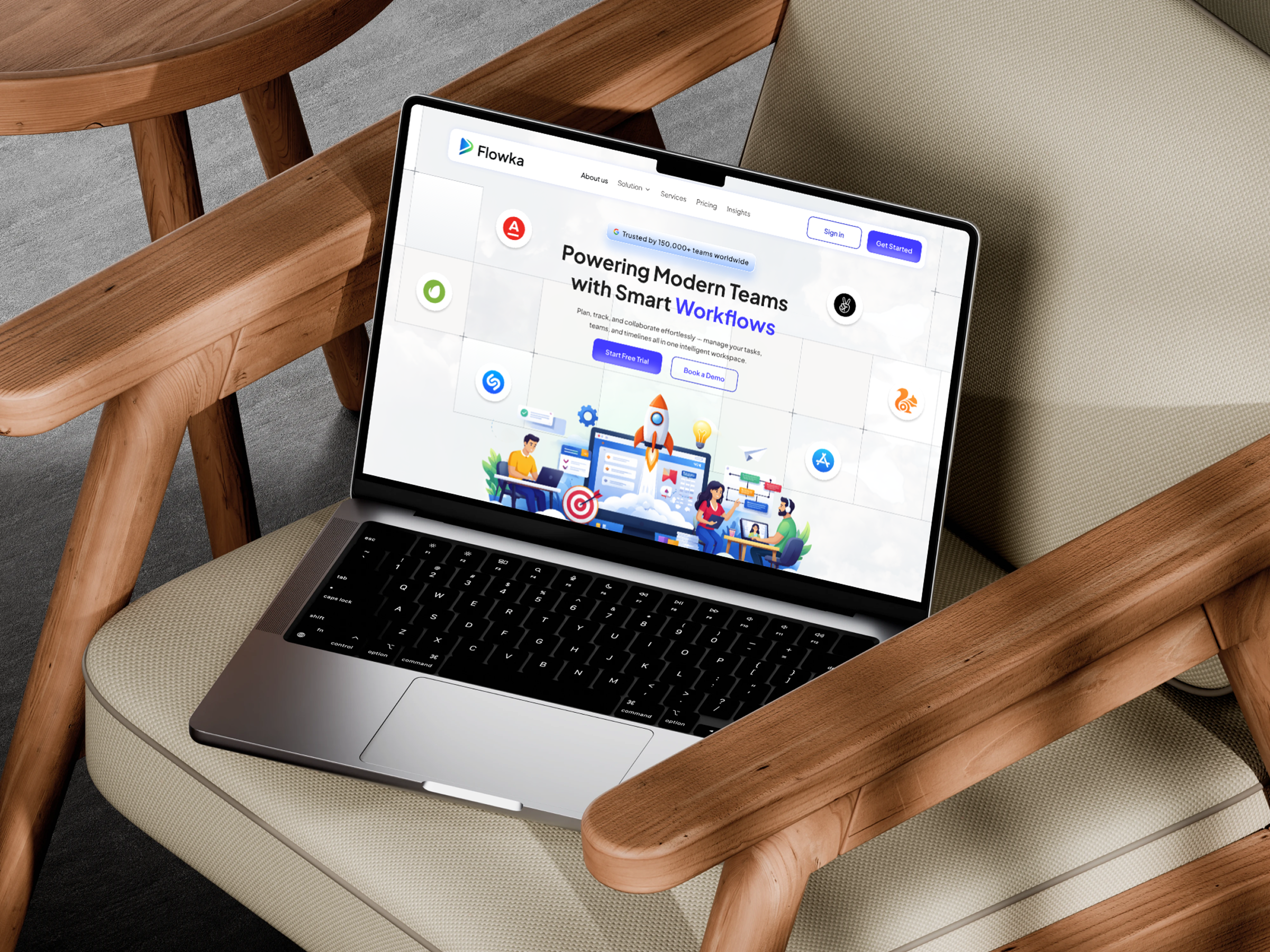 Workflow Management SaaS Landing Page app design hero section home page landing page minimal ui modern ui popular product design productivity saas saas design startup ui design ui ux ux design web 3 web design web ui website workflow