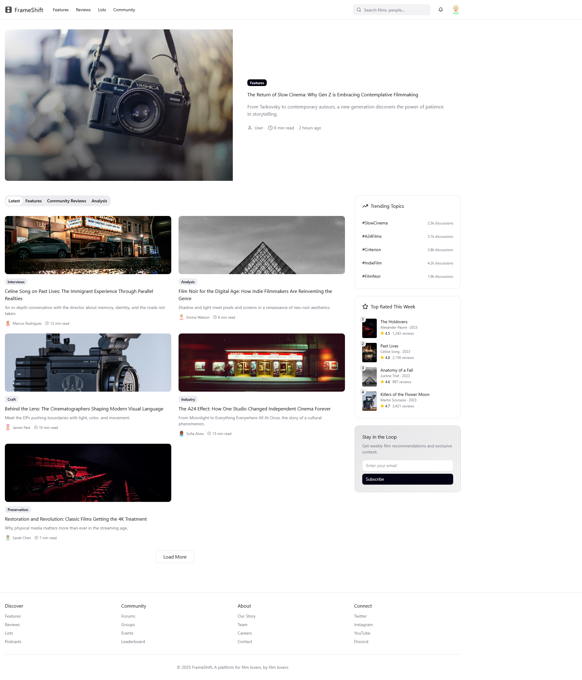 website design about movies branding graphic design ui