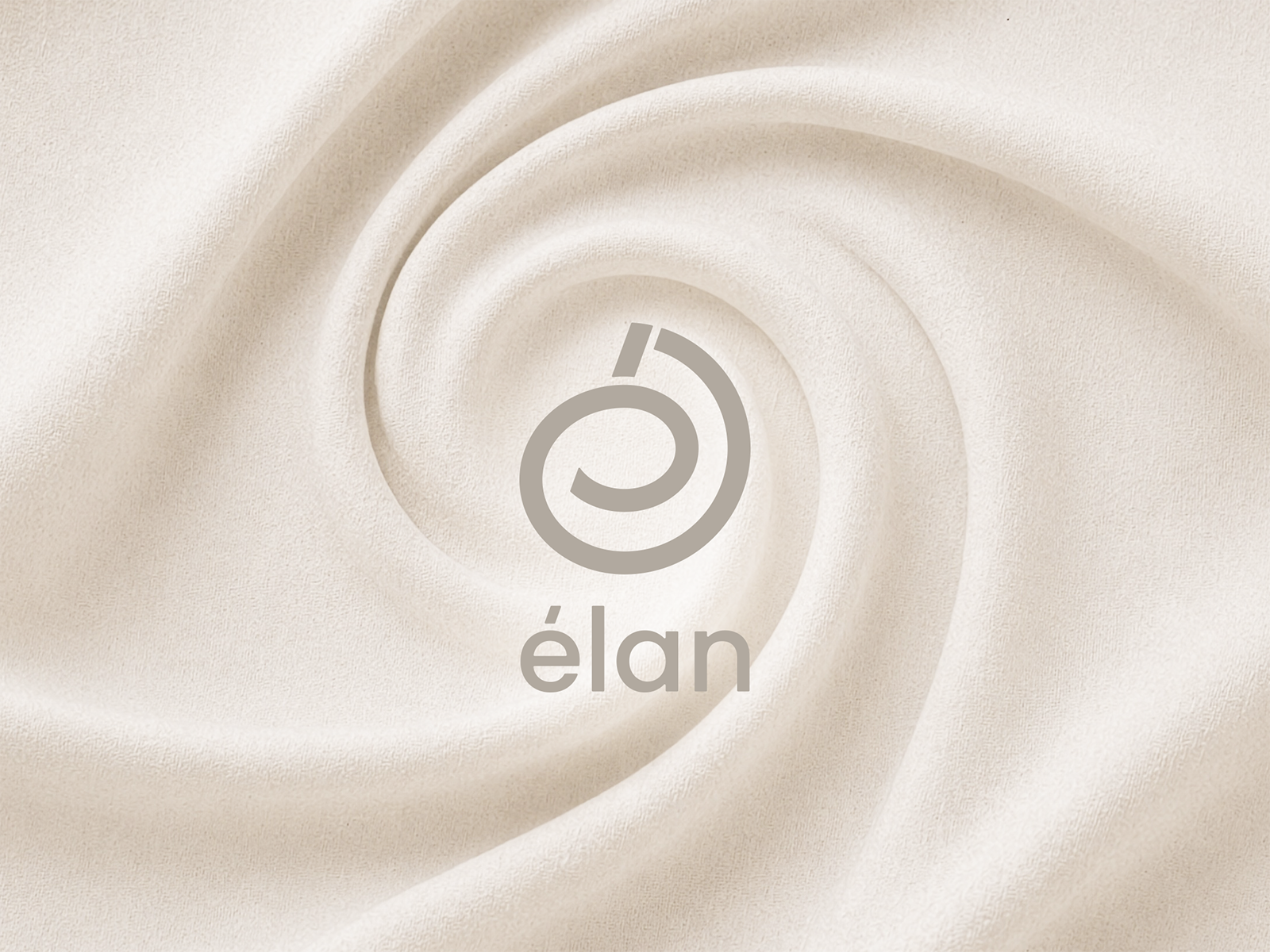ÉLAN linen 2026 bible christian e letter elegant final ldk ledangkhoa linen logo logomark minimalism revelation saigon simplicity swirl texture vietnam élan