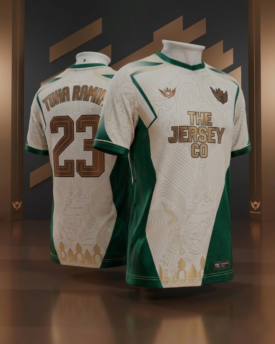 Modern Football Jersey Design – Red vs Green Concept Design apparel design branding custom custom jersey design esports fantasy kit football jersey graphic design illustration jersey design kit design logo premier league soccer kit sports branding uniform design vector