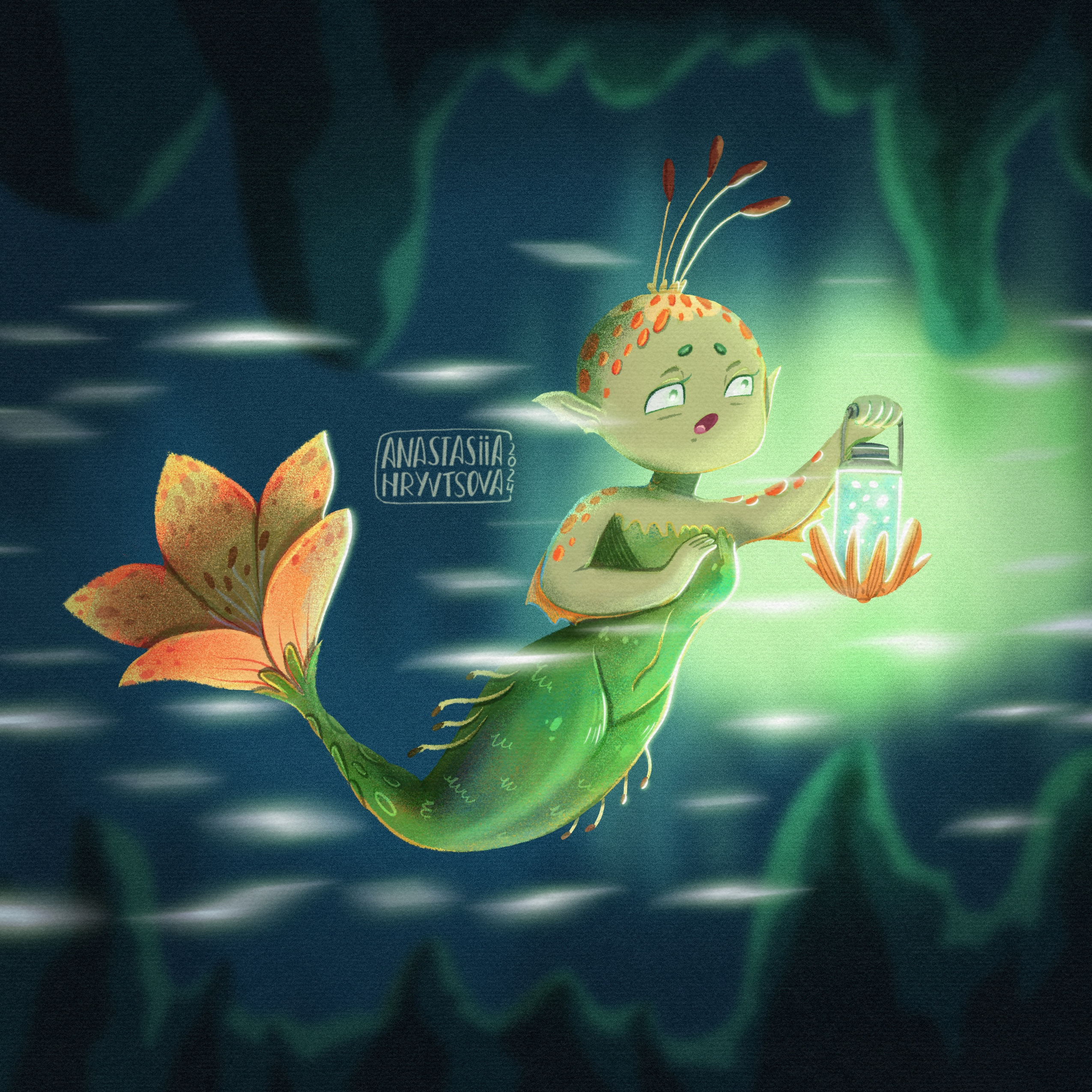 Mermaid concept character design character design children illustration design illustration kid art mermaid procreate raster illustration