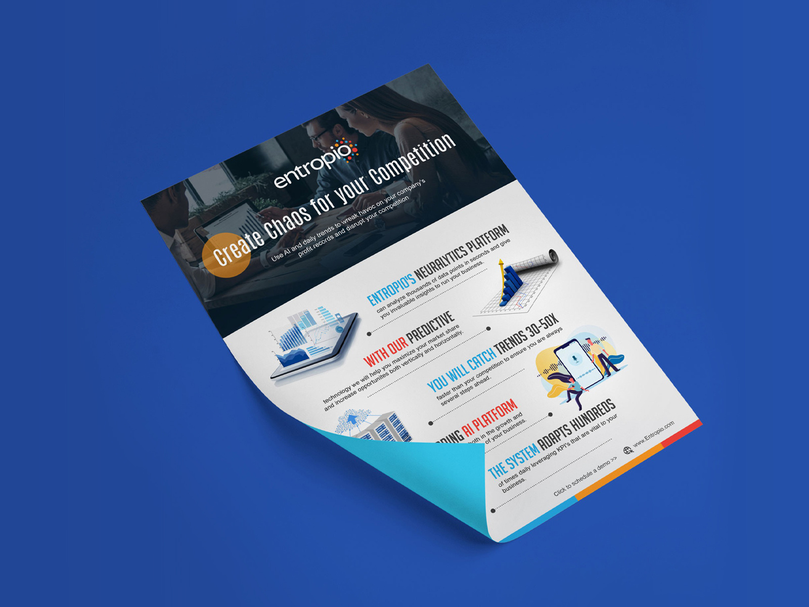 Entropio AI Tech Flyer Design brandingdesign dribbble flyerdesign techflyer uidesign