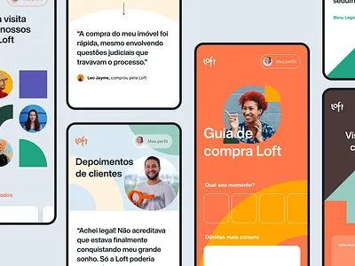 Visão Loft brand identity landing page mobile site ui web webdesign