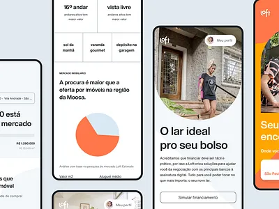Visão Loft brand identity landing page mobile site ui web webdesign