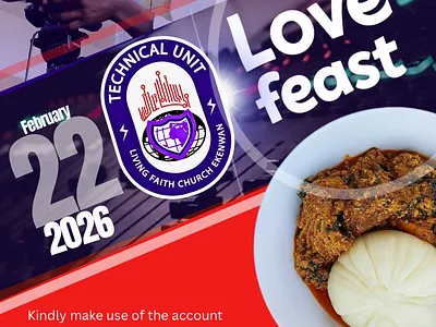 Technical Unit Love Feast 2026 downsign studio ekenwan road graphic design living faith church love feast samuel omoruyi technical unit