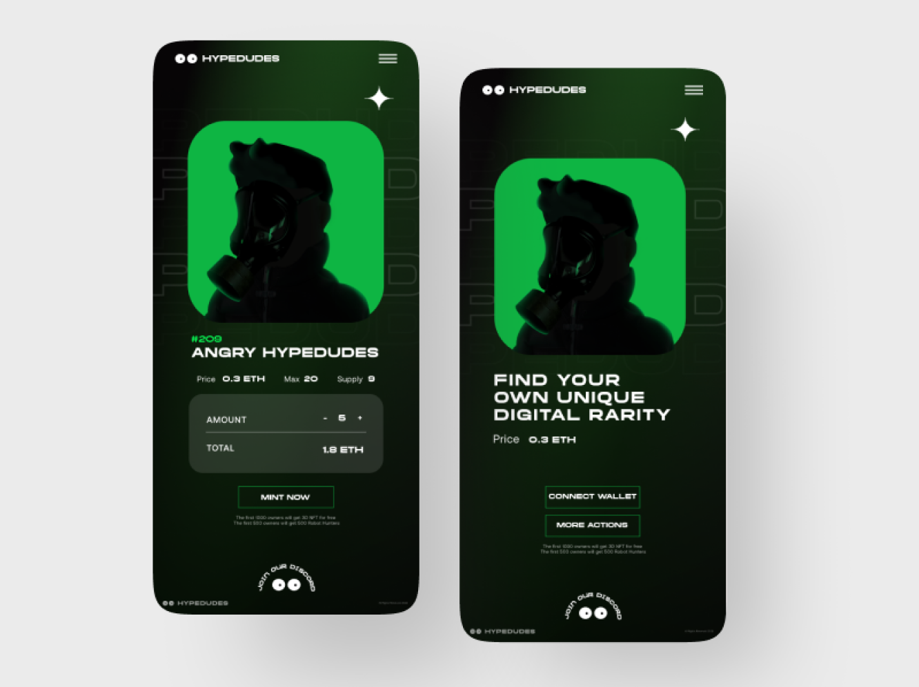 NFT app design