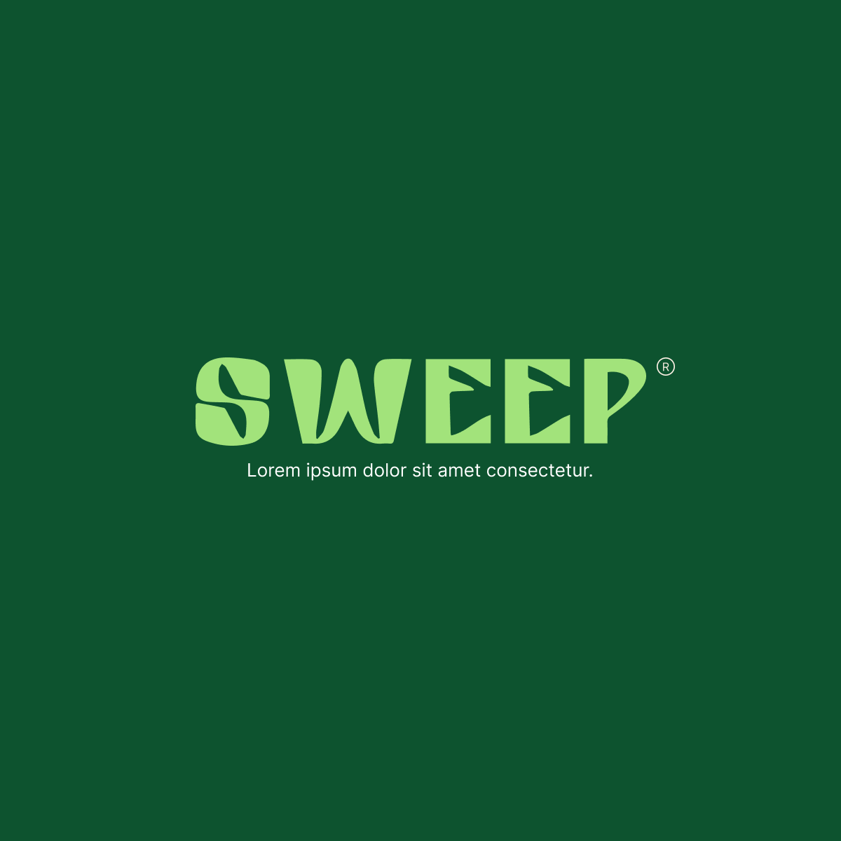 Sweep - cleaning business logo mark