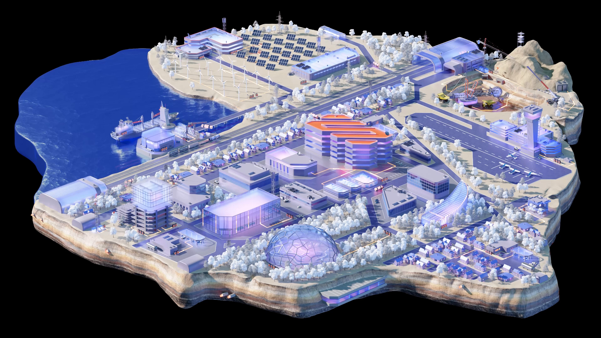 3D Isometric Animation Tiny Island