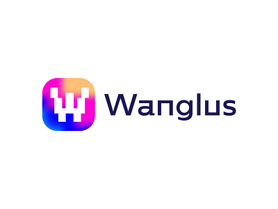 Wanglus Logo Design and Branding abstract branding computing data digital ecommerce icon identity logo logo designer logodesign logos logotype modern saas software symbol tech technology vector